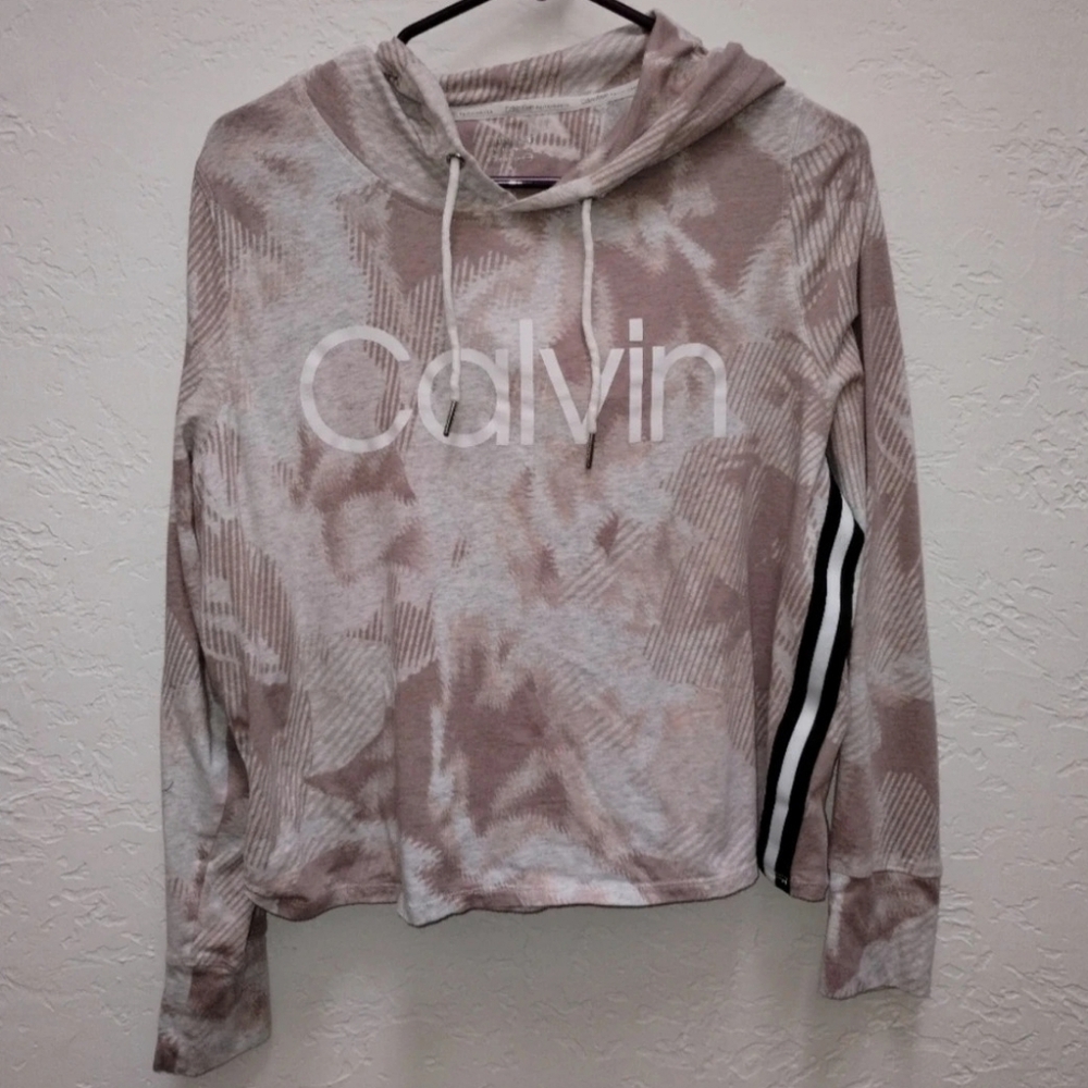 Calvin Klein Performance Stretch Blush Pink Pullover Hoodie